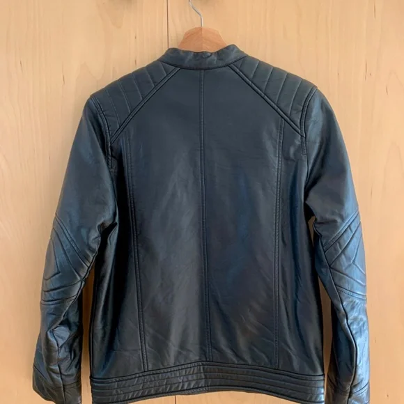 ZARA Boys Faux Leather Jacket Size 11-12 - Picture 2 of 9